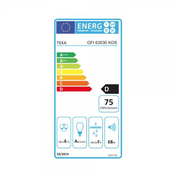 Exaustor de Encastre TEKA GFI 63030 KOS BK Exaustor de Encastre TEKA GFI 63030 KOS BK