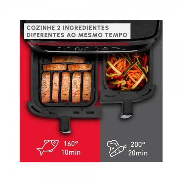 Fritadeira sem leo MOULINEX Dual Easy Fry XXL EZ9428F0