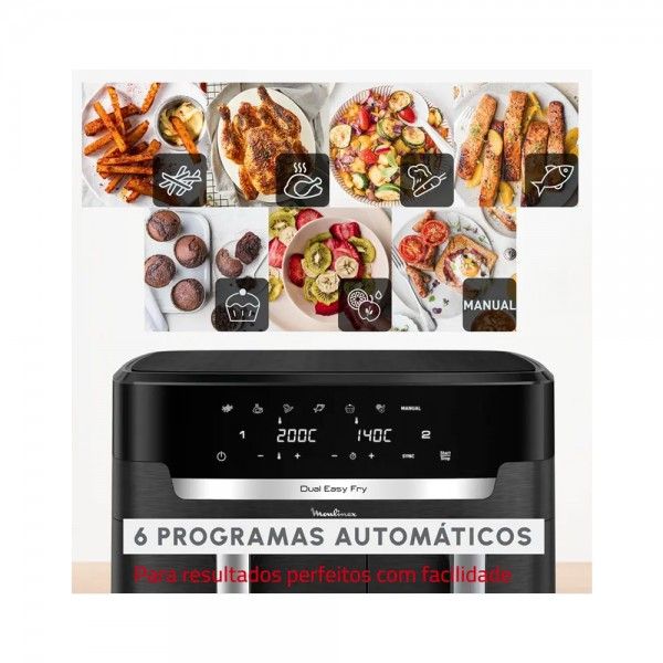 Fritadeira sem leo MOULINEX Dual Easy Fry XXL EZ9428F0