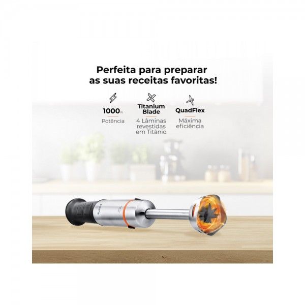 Varinha Mgica FLAMA Blendpro Quadflex Titanium Blade 2042FL