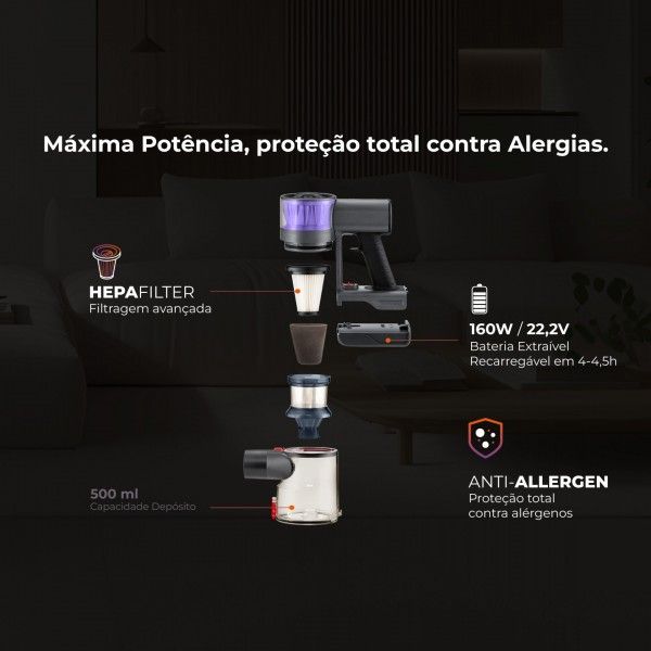 Aspirador Vertical FLAMA 1644FL