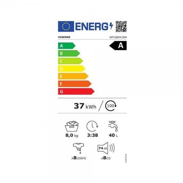 Mquina de Lavar Roupa HISENSE Series 1Q WF1Q8041BW