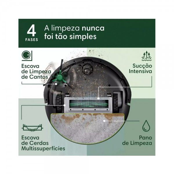 Aspirador Rob IROBOT Roomba Combo 105 + Base AutoEmpt Y351040