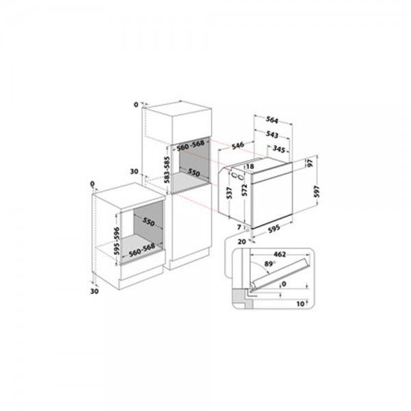 Forno WHIRLPOOL WOI78HT1SBA