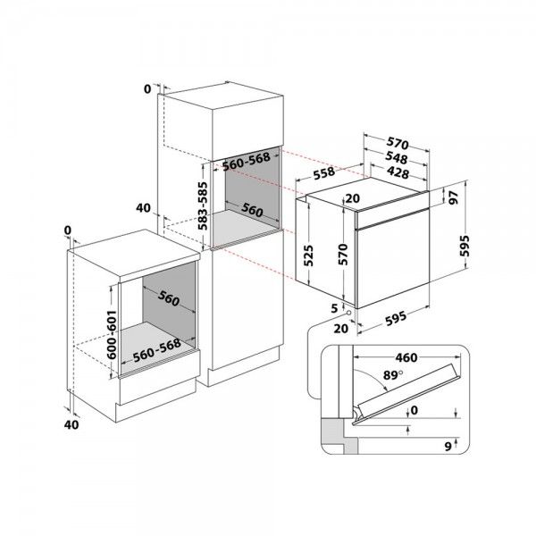 Forno HOTPOINT HAO3 K58HSU1 X