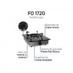 Fogo a Gs Porttil ORBEGOZO FO 1720