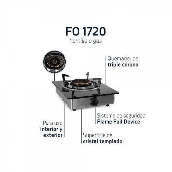 Fogo a Gs Porttil ORBEGOZO FO 1720