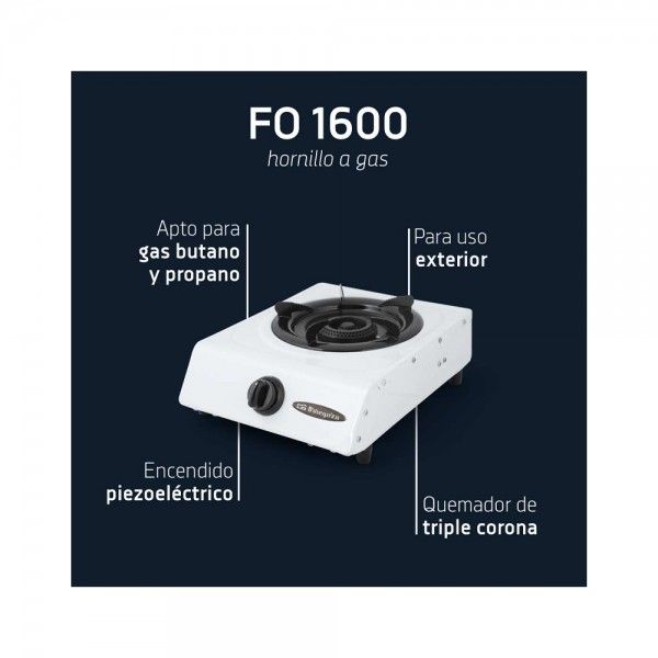 Fogo a Gs Porttil ORBEGOZO FO 1600