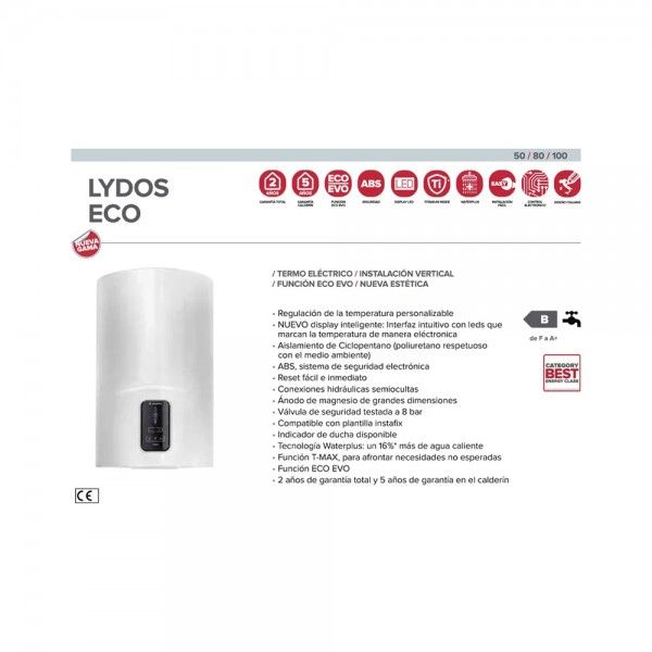 Termoacumulador ARISTON LYDOS ECO 50