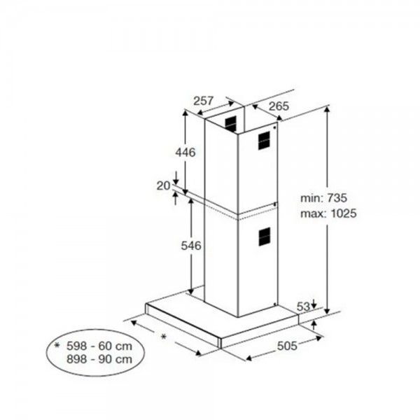 Exaustor BEKO BHCB91622BXH