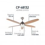 Ventoinha de Teto ORBEGOZO CP 48132