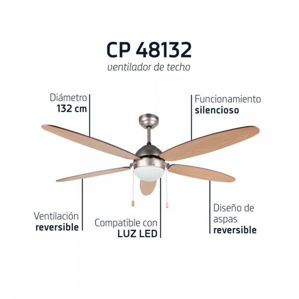 Ventoinha de Teto ORBEGOZO CP 48132