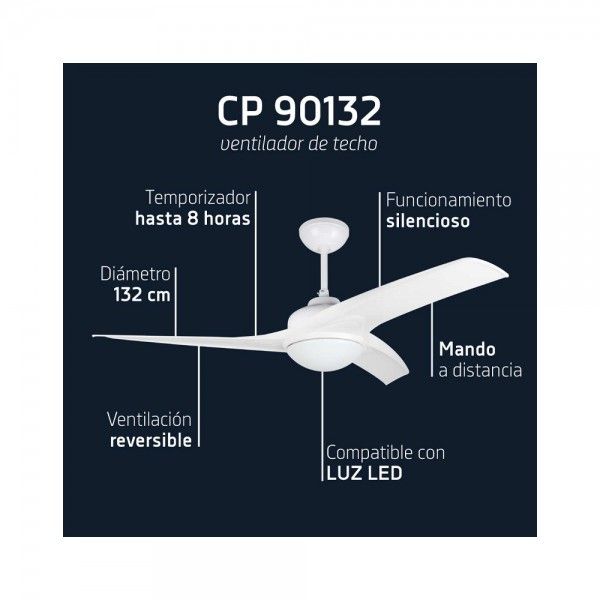 Ventoinha de Teto ORBEGOZO CP 90132 Ventoinha de Teto ORBEGOZO CP 90132