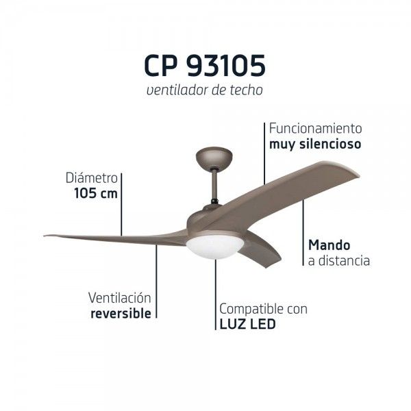 Ventoinha de Teto ORBEGOZO CP 93105 Ventoinha de Teto ORBEGOZO CP 93105