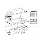 Placa a Gs HOTPOINT HAGS 72F/BK 1