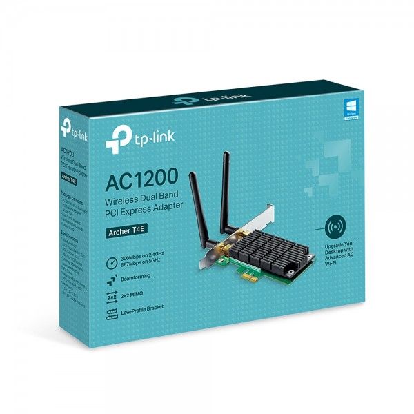 PLACA DE REDE PCIE WIRELESS AC 1200MBPS - TP-LINK ARCHER T4E PLACA DE REDE PCIE WIRELESS AC 1200MBPS - TP-LINK ARCHER T4E