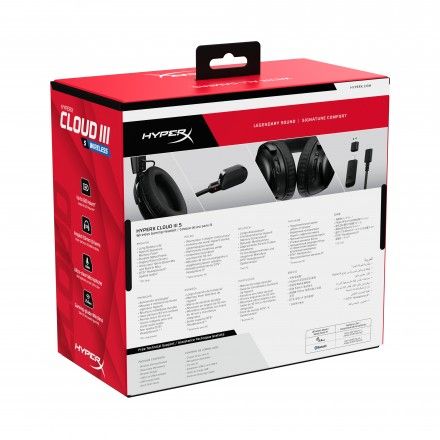 HEADSET WIRELESS HYPERX CLOUD III S GAMING A59YZAA