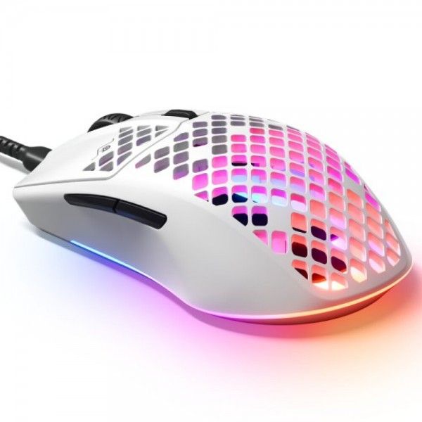 RATO STEELSERIES RGB AEROX 3 SNOW 62603