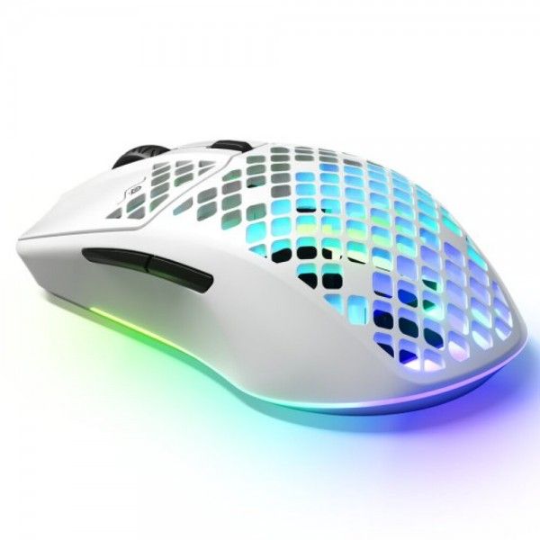 RATO STEELSERIES RGB AEROX 3 SNOW62608