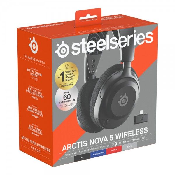 HEADSET STEELSERIES ARCTIS NOVA 5 WIRELESS 61670