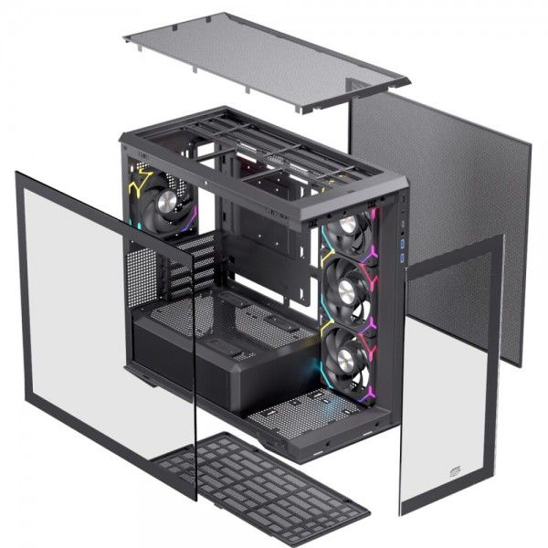 CAIXA MICRO-ATX EINAREX EXCS-ZM-800R-B CAIXA MICRO-ATX EINAREX EXCS-ZM-800R-B