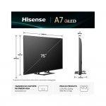 TV HISENSE 65" 65A7Q (QLED - 4K Ultra HD - Smart TV - 165 cm)