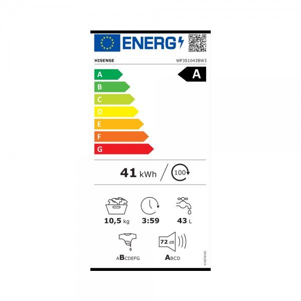 Mquina de Lavar Roupa HISENSE WF3S1043BW3