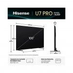 TV 100" HISENSE 100U7Q PRO (Mini LED - 4k Ultra HD - Smart TV - 253 cm)