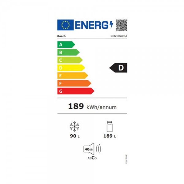 Frigorfico Combinado BOSCH KGN33NWDA