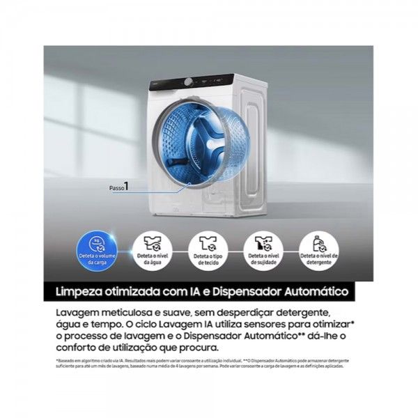 Máquina de Lavar Roupa SAMSUNG WW90DG6G94LKU3 Máquina de Lavar Roupa SAMSUNG WW90DG6G94LKU3