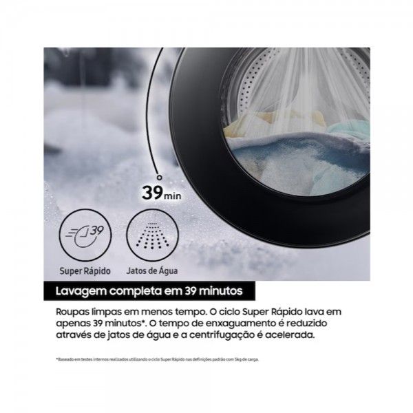 Máquina de Lavar Roupa SAMSUNG WW90DG6G94LKU3 Máquina de Lavar Roupa SAMSUNG WW90DG6G94LKU3