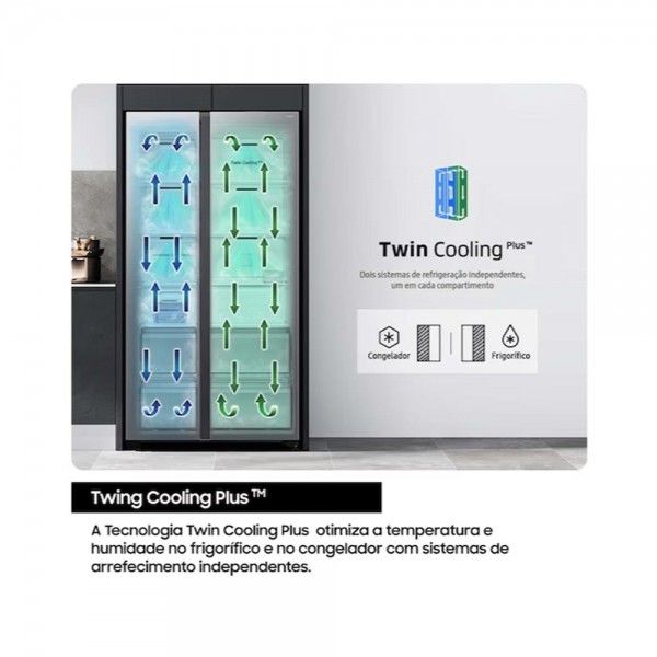 Frigorífico Americano SAMSUNG RS70F66KCTEF Frigorífico Americano SAMSUNG RS70F66KCTEF