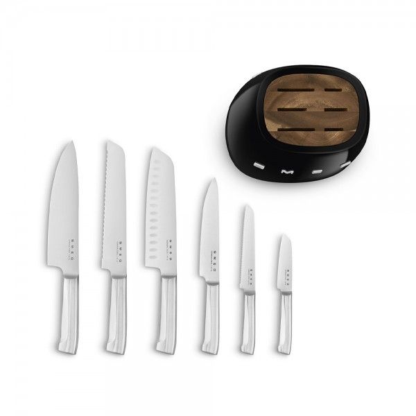 Bloco com facas SMEG Anni 50 KBSF02BL