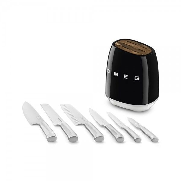 Bloco com facas SMEG Anni 50 KBSF02BL