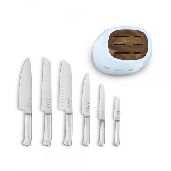 Bloco com facas SMEG Anni 50 KBSF02PB