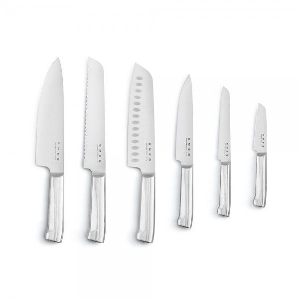 Bloco com facas SMEG Anni 50 KBSF02WH