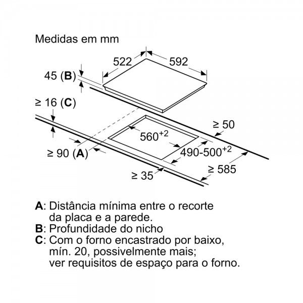 Placa de Vitrocer�mica SIEMENS iQ300 ET631FKP8E
