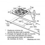 Placa a G�s BOSCH Serie 4 PNP6B6K40