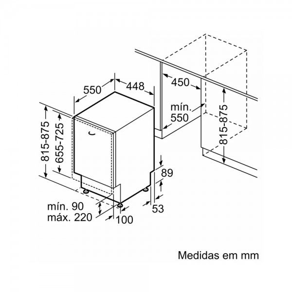 Máquina de Lavar Loiça de Encastre BOSCH SPV4EMX17E Máquina de Lavar Loiça de Encastre BOSCH SPV4EMX17E
