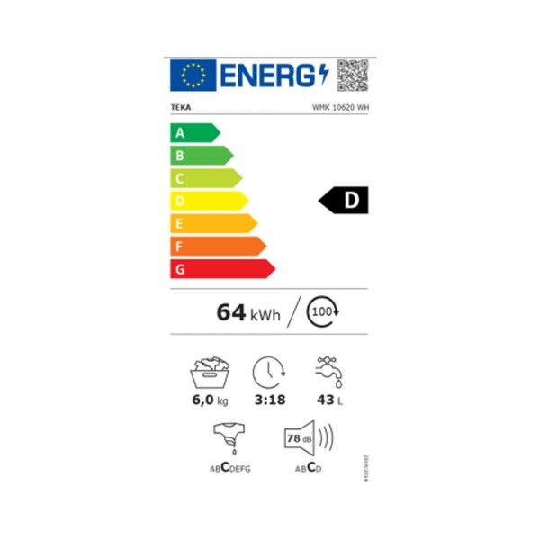 M�quina Lavar Roupa TEKA WMK 10620 WH
