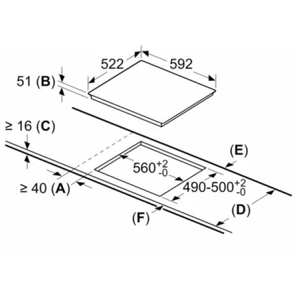Placa de Indu��o BOSCH PUC611BB5E