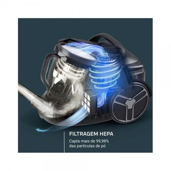 Aspirador sem Saco ROWENTA Silence Force Cyclonic Effitech Parquet RO7936EA