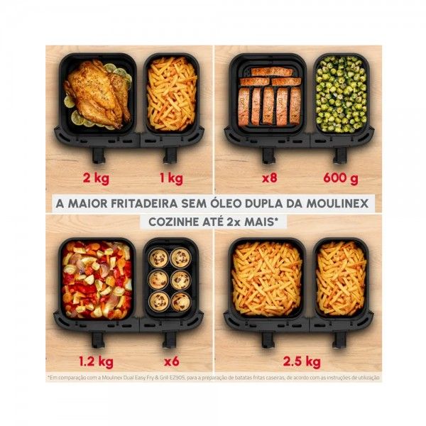 Air Fryer MOULINEX Dual Easy Fry XXL EZ942DF0