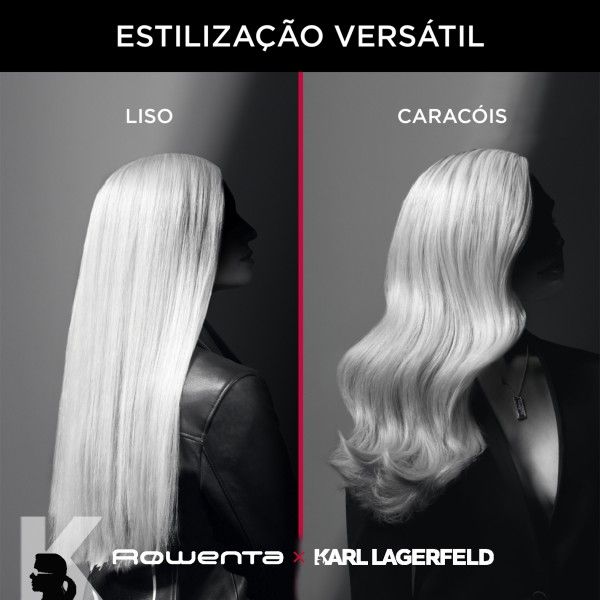 Alisador de Cabelo Rowenta x Karl Lagerfeld Optiliss SF321LF0