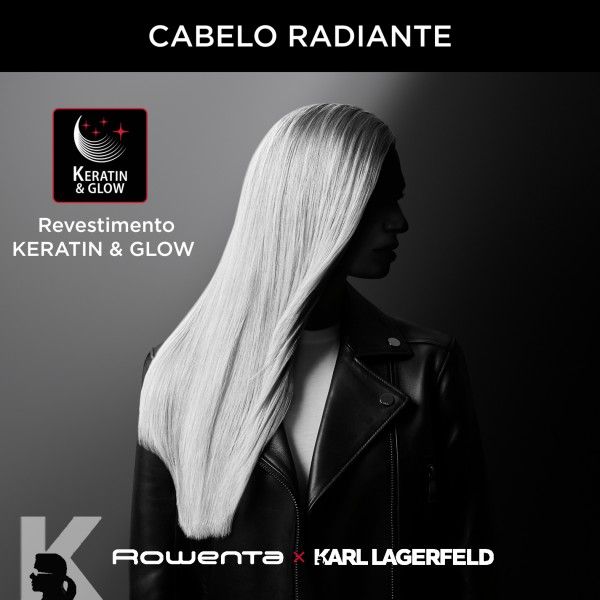 Alisador de Cabelo Rowenta x Karl Lagerfeld Optiliss SF321LF0