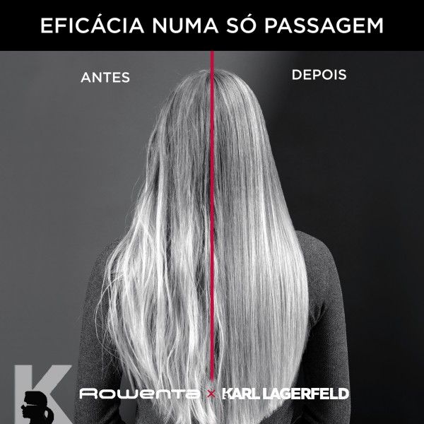 Alisador de Cabelo Rowenta x Karl Lagerfeld Optiliss SF321LF0