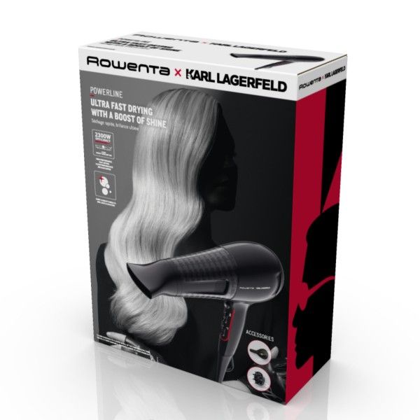 SECADOR DE CABELO ROWENTA X KARL LAGERFELD POWERLINE CV591LF0