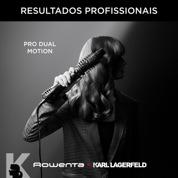 ESCOVA MODELADORA ROWENTA X KARL LAGERFELD K/ PRO STYLIST CF961LF0