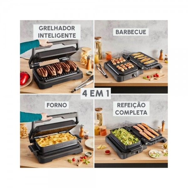 Grelhador MOULINEX Optigrill 4 em 1 XL GI784810 Grelhador MOULINEX Optigrill 4 em 1 XL GI784810