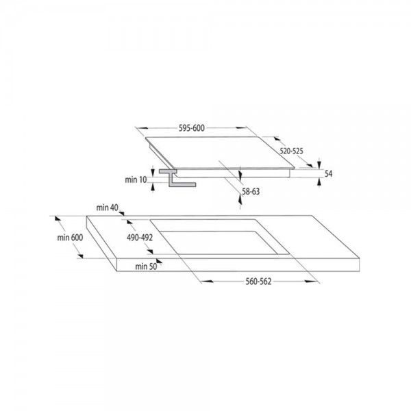Placa de Indu��o HISENSE HI6401BSC